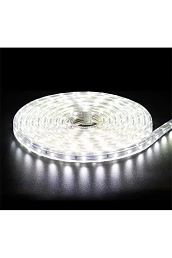 SDX Market SMD 5050 Strip Light Hose, 10 m 600 LEDs, Cool White, with power supply included