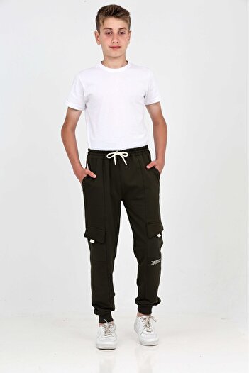 Toontoy Boy's Cargo Pocket Tracksuit Bottom