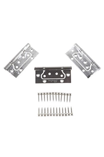 BestImp Butterfly hinge for doors, metallic alloy, 100 x 47 x 2.3 mm, set of 3 pieces