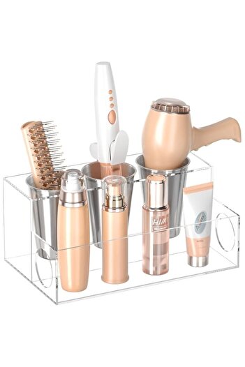 Generic U-HOOME Hair Tool Organizer,Bathroom Countertop Acrylic Hair Dryer&Styling Hot Tool Holder,Vanity C