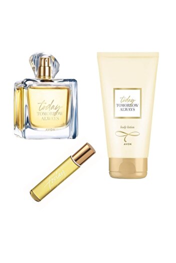 AVON SET TODAY, eau de parfum 50 and 10 ml, body lotion 125 ml, AVON
