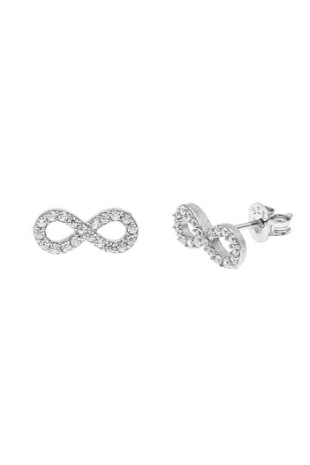 Bijuteria SORELLY Cercei Argint Infinit cu Pietre Zirconia