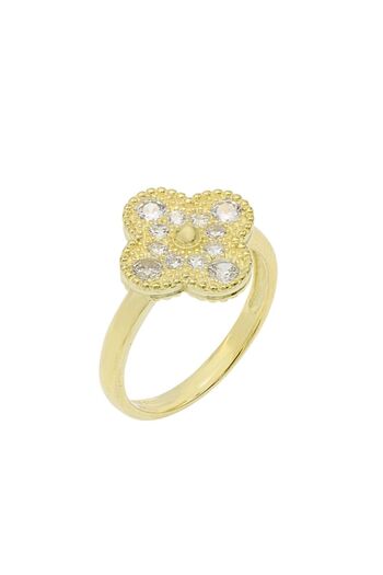 Bijuteria SORELLY Inel Argint Placat cu Aur Floare 14
