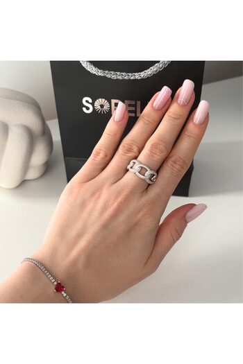Bijuteria SORELLY Inel Argint Cuban Link 15
