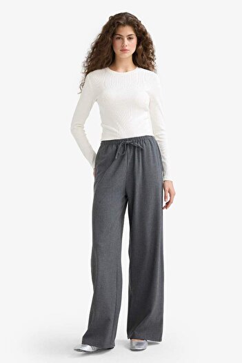 DeFacto Coool Wide Leg Normal Waist Trousers C1428Ax25Au