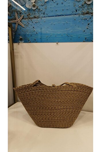 jupiter global bazaar Handmade Knitted Shoulder Bag & Beach Bag Kaverengi