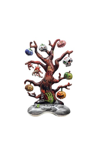 CANSIN Halloween Footed Foil Tree