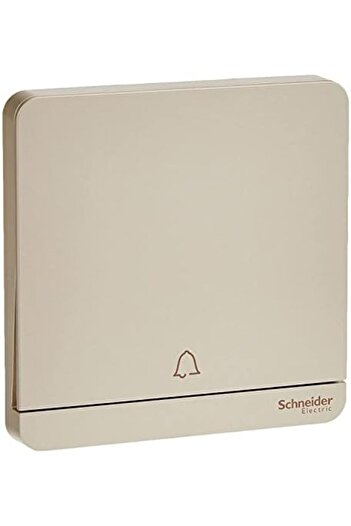 Schneider Electric E8331BPL1_WG AvatarOn Gold - Retractive Door Bell switch - with bell symbol - 1 g