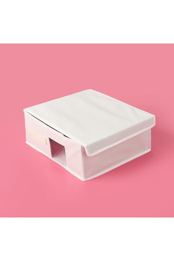 PRENDİ HOME Prendi Home Pvc Detailed Bucket - White - 38X33X15 cm