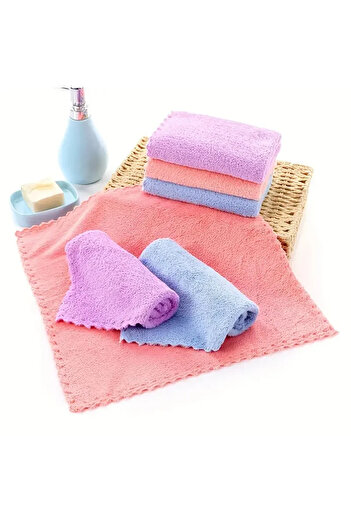 Ekostem Microfiber Cleaning Cloth, Soft Texture Kitchen Hand Face Drying Cloth, 30*30 cm (3 Pieces)