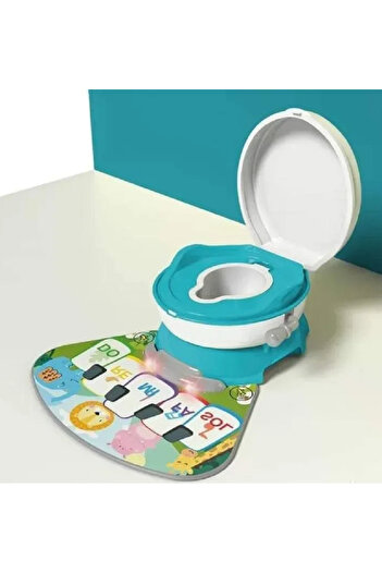 OEM Potty with Removable Reducer and Musical Piano Mat, blue