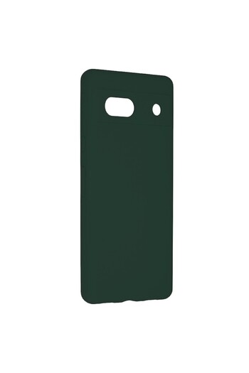 OEM Protective Case compatible with Google Pixel 7A, Silicone, Dark Green