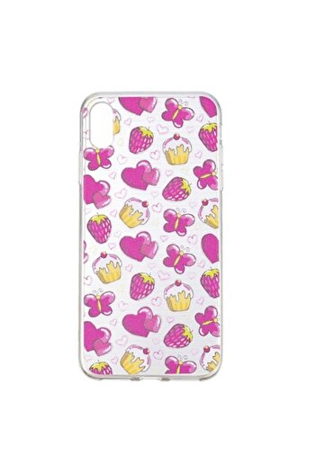 Bibilel High Quality Thermoplastic Case, Floral Design for iPhone Xs Max, Transparent, BBL521