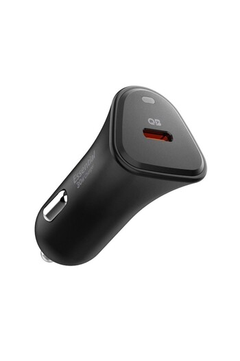 Spigen Car Charger Type-C, Super Fast Charging, Quantum Boost, PD30W, Essential EV482, Black
