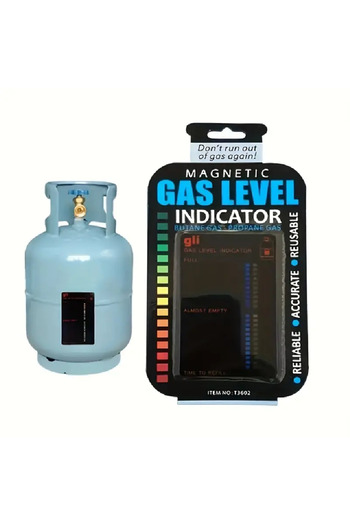 Magnetic Residual gas level indicator in the tube