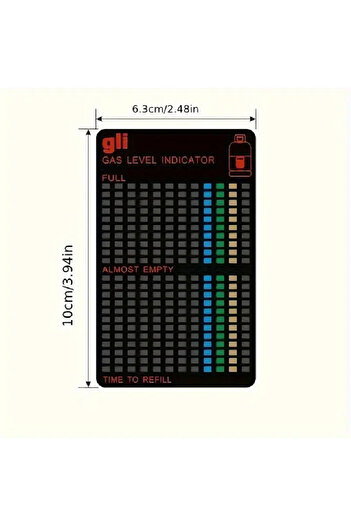 Magnetic Residual gas level indicator in the tube