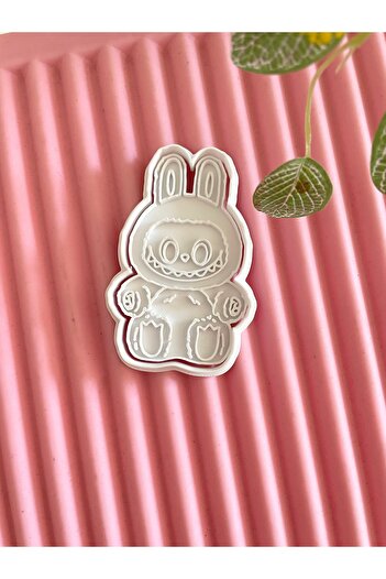 By Selen Suyolcu Labubu Cookie Stamp and Cutter - 8 cm