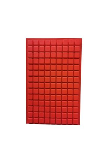 Generic Silicone Square Grid Baking Mat – Red, Non-Stick, Large