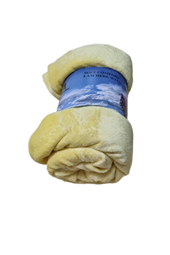 OEM Cocolino fluffy blanket 200x230cm, yellow