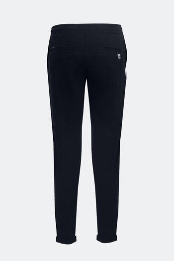 Sabri Özel Elastic Waist Drawstring Knitted Men's Trousers Black