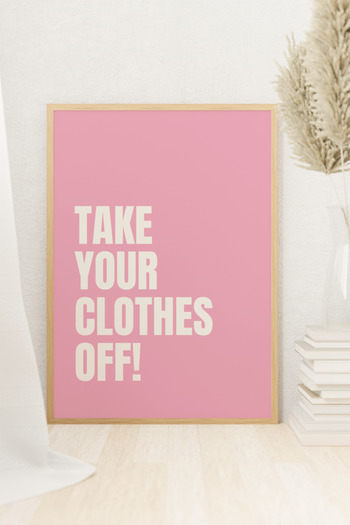 Funzee Fashion Themed Poster for Bedroom & Dressing Room - Humorous & Inspirational Wall Decor- Frameless