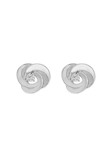 Bijuteria SORELLY Cercei Argint Floare cu Piatra Zirconia 1.8 cm