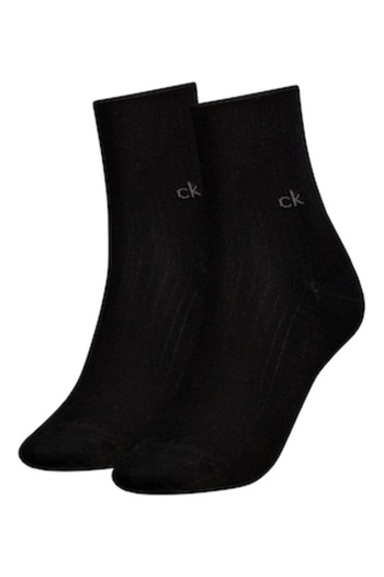 Calvin Klein , Set of short socks - 2 pairs, Black, 35-38