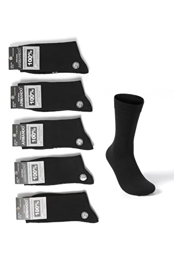 OEM Men's Socks Armando, set of 5 pairs, medium, cotton, black, 39-42EU