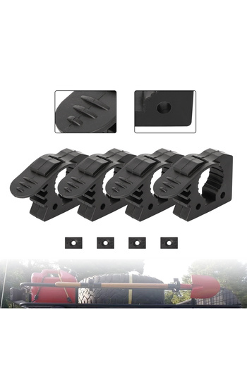 Choice 4pcs Rubber Clamp Shovel Holder Quick-Release Clamp Mount Bracket for Off-road Vehicles Hunting Truc