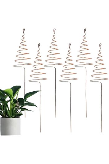 Generic Electro Culture Copper Gardening Antenna Plant Stakes, Strong 9.8-inch Spiral Rods for Stable Suppo
