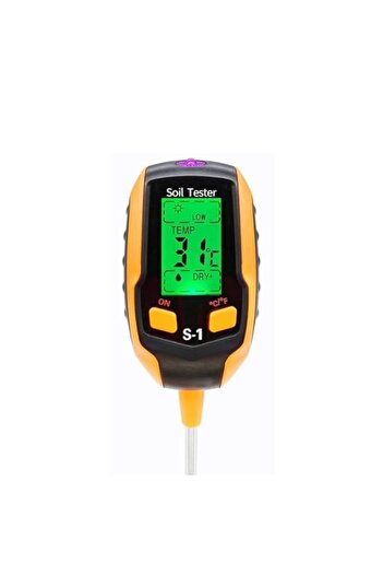 Generic 4-in-1 Soil Moisture Meter Digital Plant Temperature/Soil Moisture/PH Meter/Sunlight Intensity/Envi