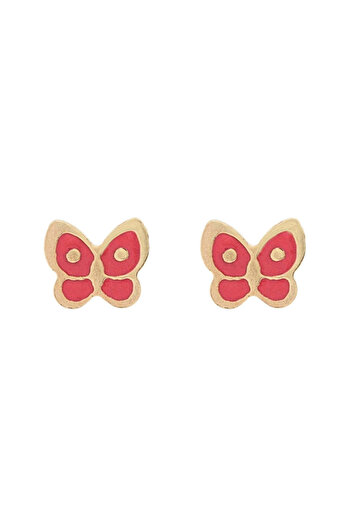 Bijuteria SORELLY 14k Gold Children's Butterfly Earrings