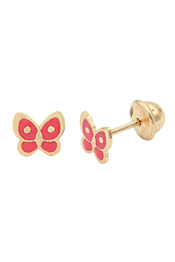 Bijuteria SORELLY 14k Gold Children's Butterfly Earrings