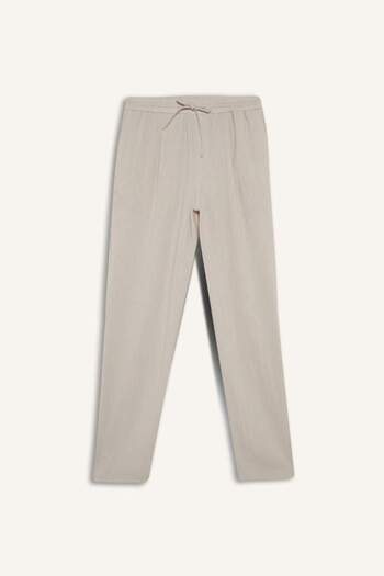 DeFacto New Season Relax Fit Short Leg Linen Look Trousers
