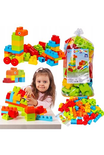 Technok Building Block Set TechnoK, 70 Elements, Multicolored