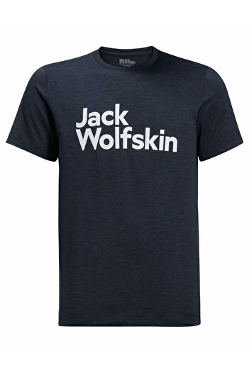 Jack Wolfskin Pánské tričko s kulatým výstřihem v jednobarevných barvách