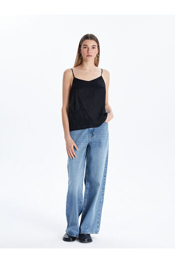 LC Waikiki V-Neck Satin Women's Blouse