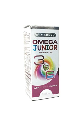 Marnys Omega 3 + 6 Junior With Tutti Fruti Flavour Syrup 125 ml