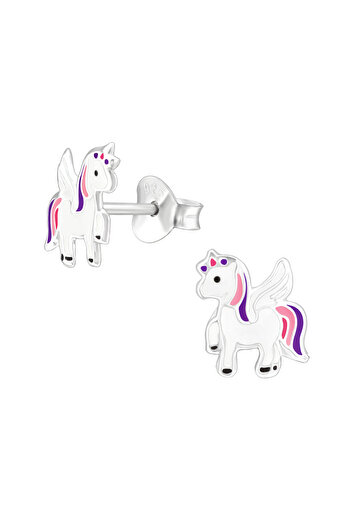Sophia Collection Children's earrings 925 silver winged unicorn model Sophia Collection Kids