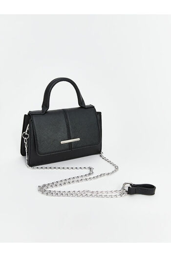 LC Waikiki Women's Shoulder Bag with Black Chain Strap