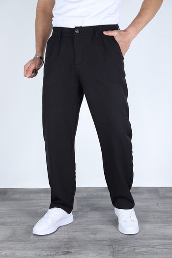 wamoss 2025 Pleated Comfortable Vintage Classic Wide Leg Baggy Trousers Pl11