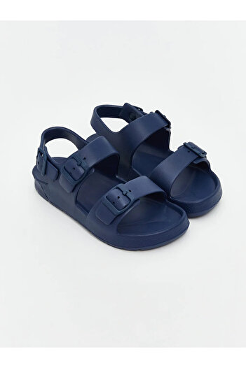 LC Waikiki Lcw Steps Navy Blue Double Striped Boys' Sandals