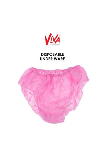 Viva Professional Disaposable Underwear panty - Pink 50Pcs/Pack