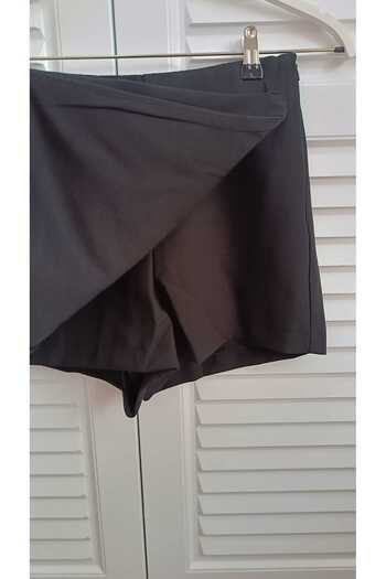 KAROL Premium Quality Asymmetrical Cut Back Pocket Detailed Lined Shorts Skirt