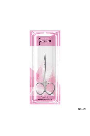 Mariani Professional مقص حواجب من الفولاذ المقاوم للصدأ رقم 721 قطعتين