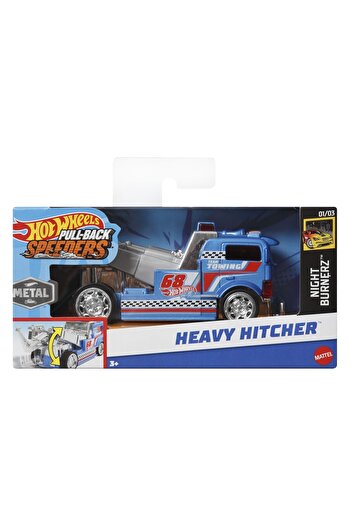 mattel Hot Wheels Pull Back Heavy Hitcher Αυτοκίνητο Diecast Κλίμακα 1:43