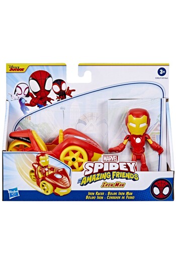 Spidey and His Amazing Friends SPIDEY EXTRAORDINARY FRIENDS IRON MAN VEHICLE AND FIGURE SET