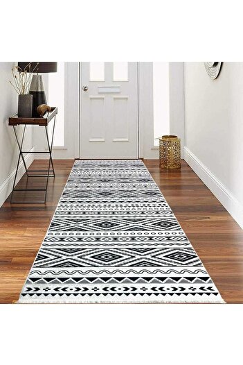 OEM Woven carpet, double-sided, cotton, size 100x300cm Geometric