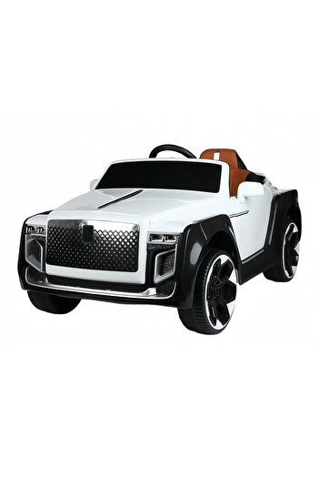 Fab N Funky Kids Battery Operated Ride-on, USB MP3 Music Functionality, 3 Years+, 116 x 60 x 55 cm - White