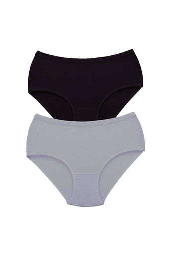 PRATİKOBA 2 Pieces Tutku Women's High Waist Bato Thick Rubber Panties S3